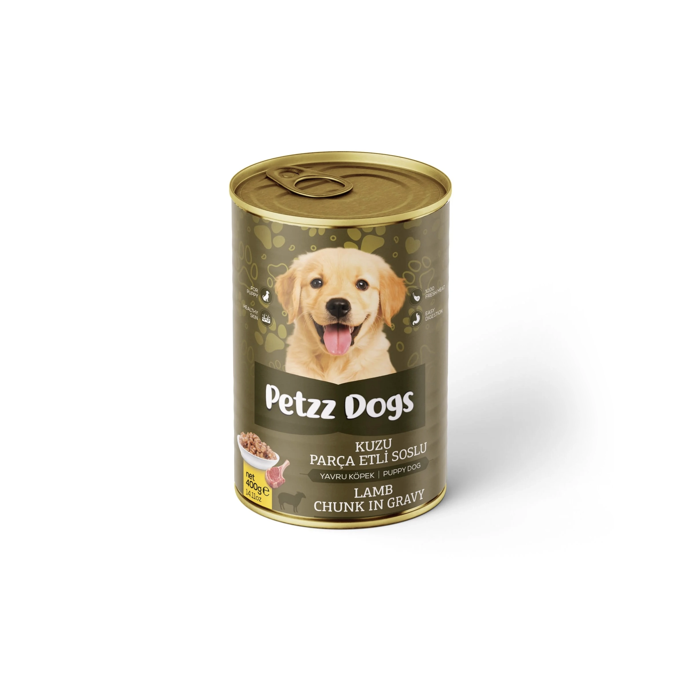 PetzzDogs Kuzu Etli Yavru Köpek Konservesi 400 Gr-3050