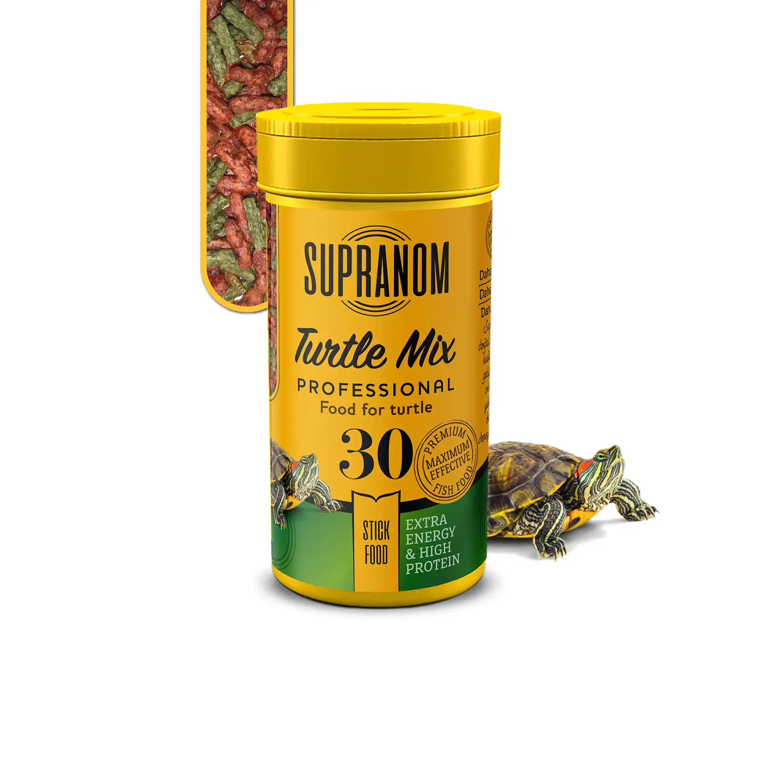 Supranom kaplumbağa yemi turtle mix stick food 100ml (30)-5001