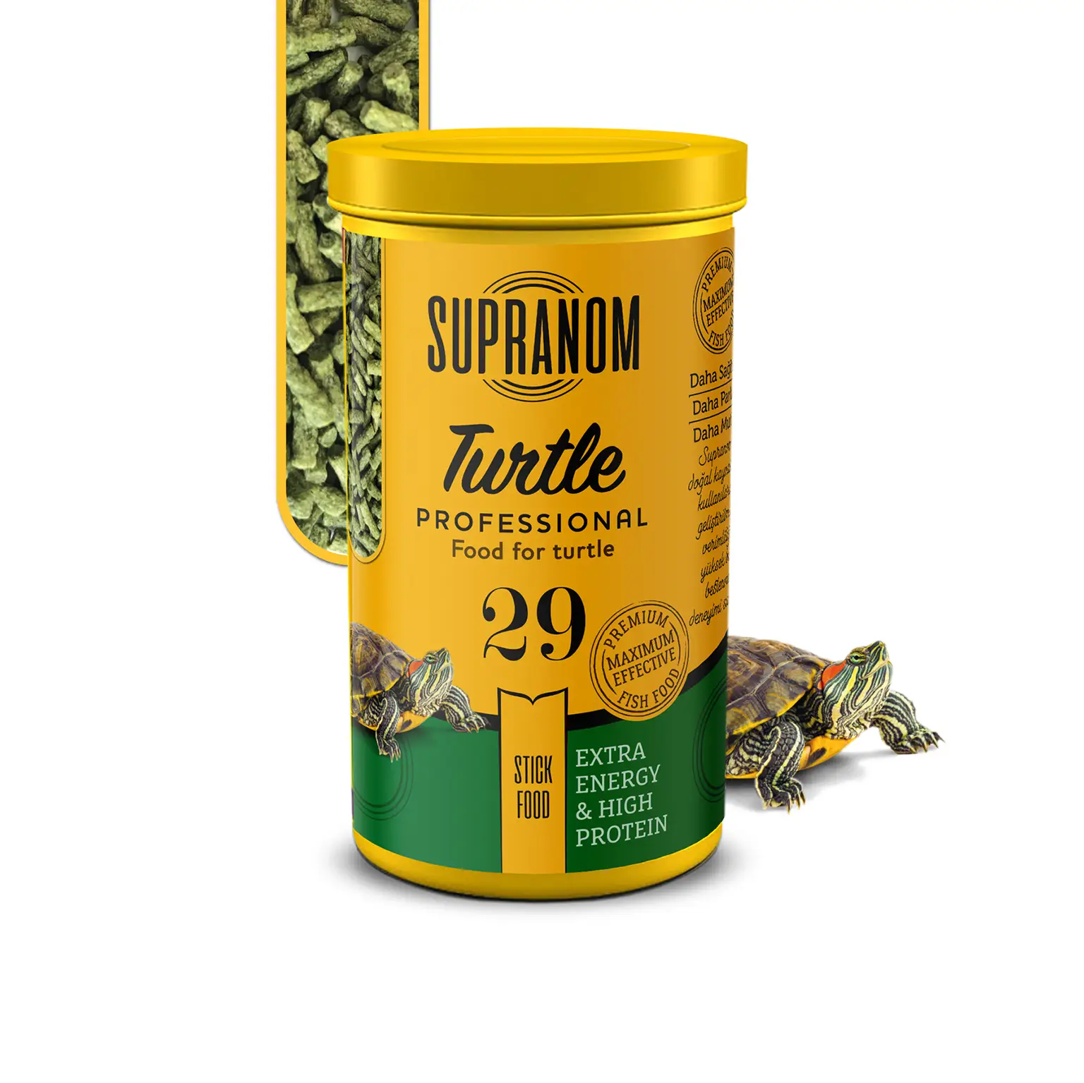 Supranom kaplumbağa yemi turtle stick food 250ml (29)-5002