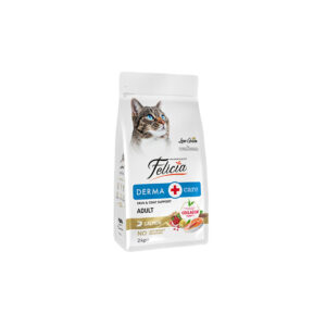Felicia Derma Care Kolajenli Somonlu Az Tahıllı Yetişkin Kedi Maması 2 KG