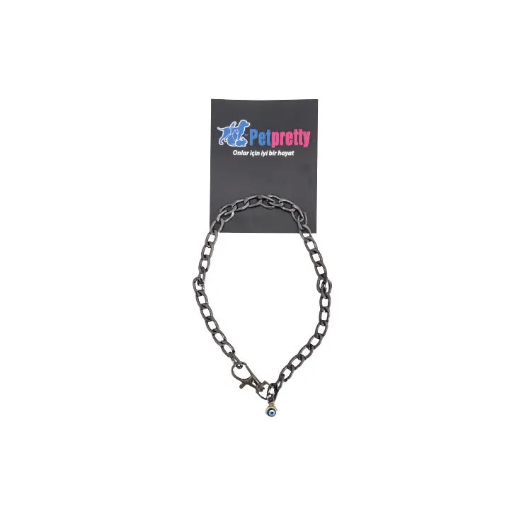 3162-PETPRETTY SİYAH SMALL 25 CM KEDİ-KÖPEK KOLYE
