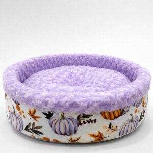 Petpretty Special Lila Peluş Simit Kedi ve Küçük Irk Köpek Yatağı 50x50x15 cm
