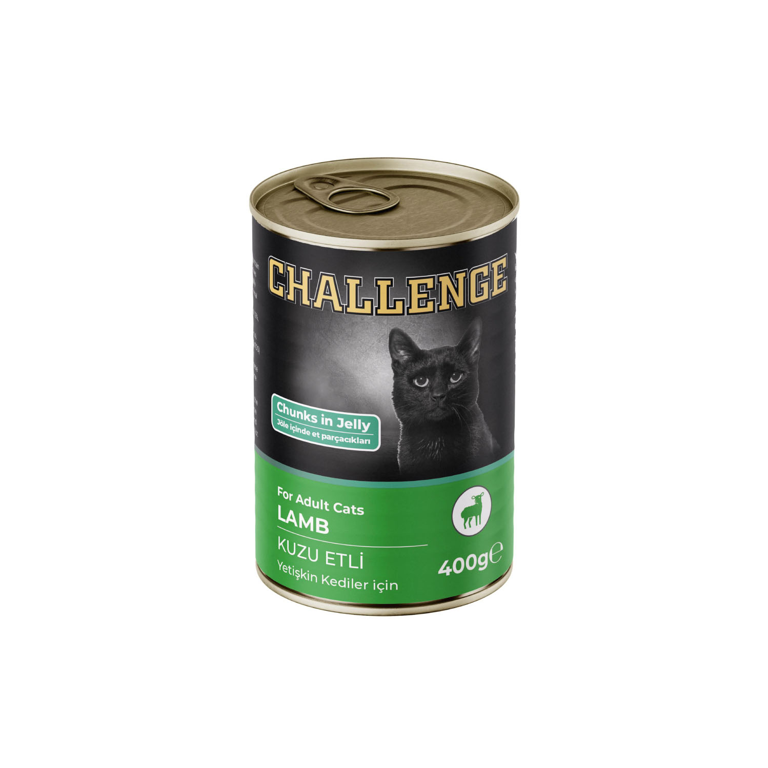 CHALLENGE Jöle İçinde Kuzu Etli Yetişkin Kedi Konservesi 400gr-2097