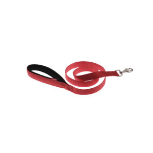 DOCA Kırmızı Soft Dokuma Köpek Sevk Kayışı (2,5x120 cm)