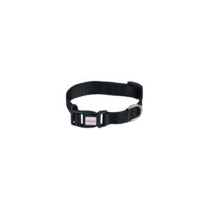 DOCA Siyah Dokuma Klipsli Medium Köpek Boyun Tasması (32-50 cm)