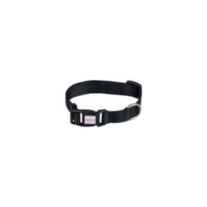 DOCA Siyah Dokuma Klipsli Large Köpek Boyun Tasması (40-65 cm)
