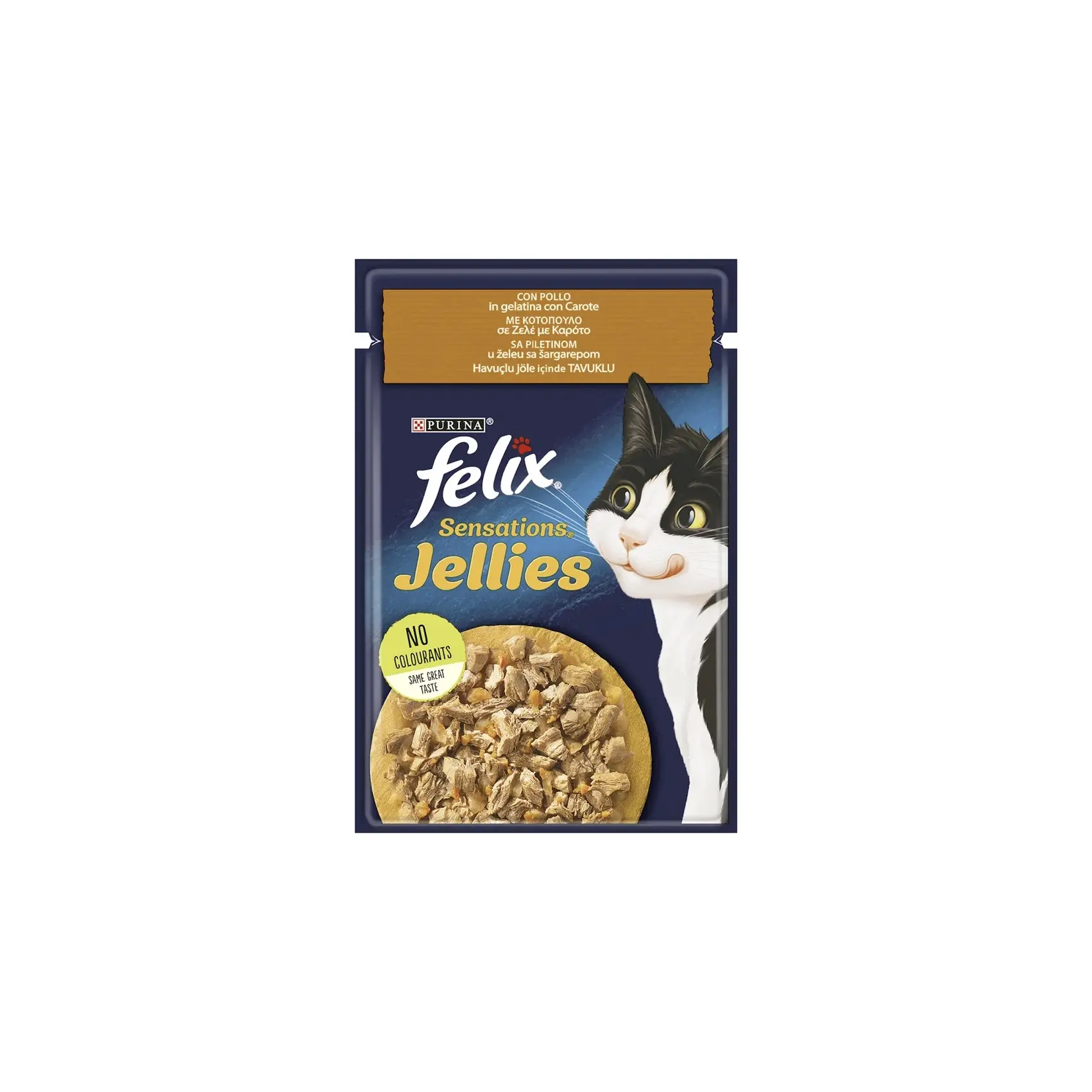 FELİX SENSATİONS TAVUK&HAVUÇLU - JÖLE İÇERİSİNDE KEDİ YAŞ MAMASI 85 GR-2124