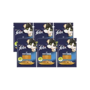 Felix Tavuklu Jöleli Yaş Kedi Maması - 6'li Avantaj Paketi (6x85 Gr)