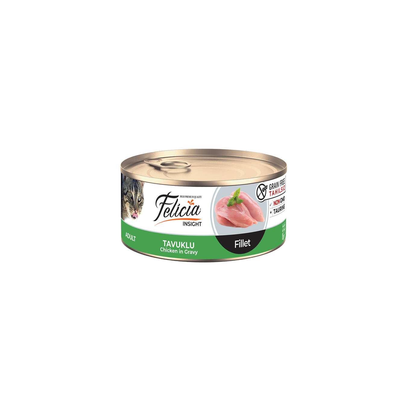 Felicia Tahılsız 85 gr Konserve Tavuklu Fileto Yaş Kedi Maması-2166