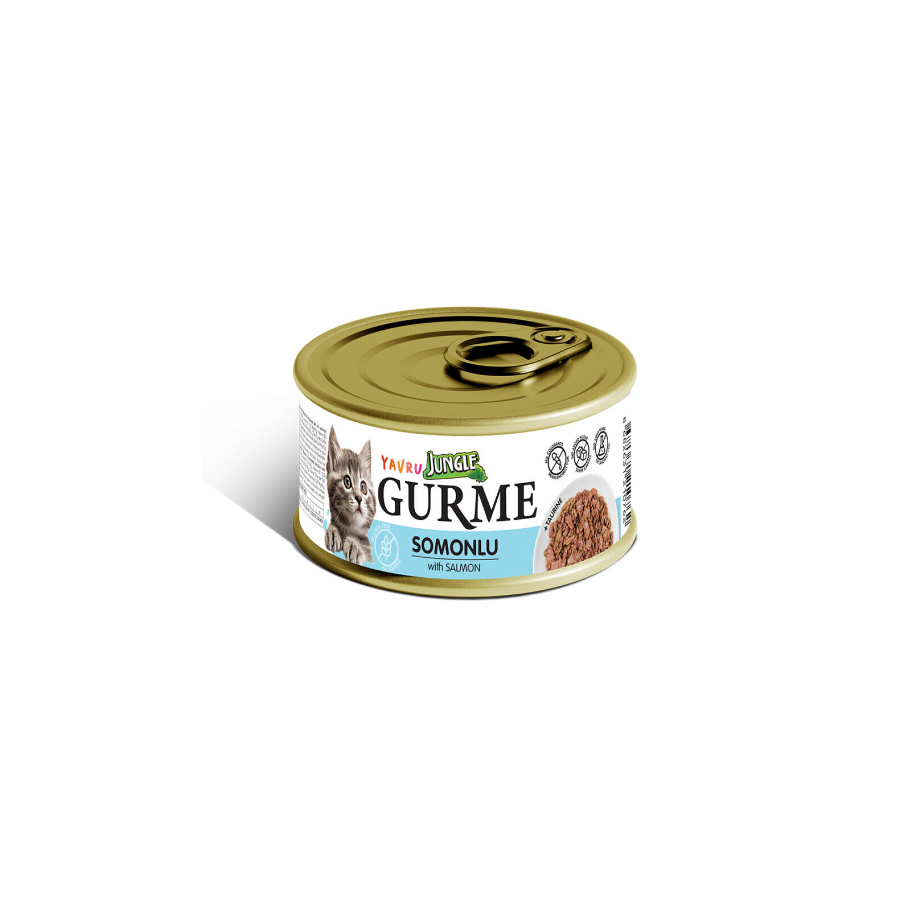 JUNGLE Gurme Somonlu Yavru Kedi Konservesi 85gr-2172