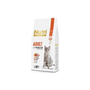 Nutri Feline Taze Somonlu Glutensiz Yetişkin Kedi Maması 10 kg