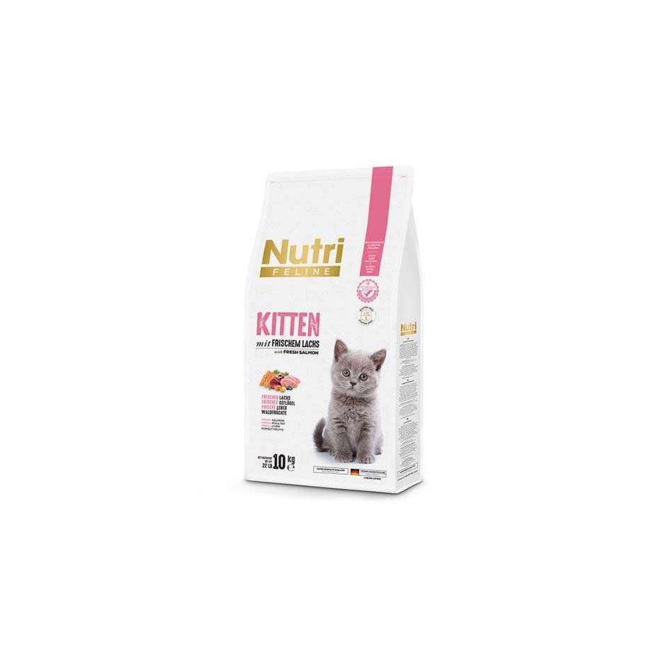 NUTRİ FELİNE KİTTEN-YAVRU KEDİ MAMASI-FRESH SOMON-10 KG -2112