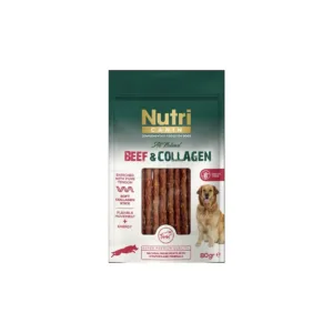 Nutri Canin Beef & Collagen Sığır Etli Tahılsız Köpek Ödül Çubuğu 80 Gr
