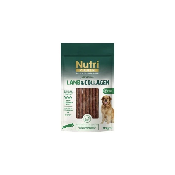 Nutri Canin Lamb Collagen Stick Kuzu Etli Köpek Ödülü 80 Gr-3076