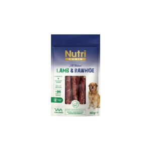 Nutri Canin Lamb & Rawhide Kuzu Etli Sarılı Kemik Köpek Ödülü 80 Gr