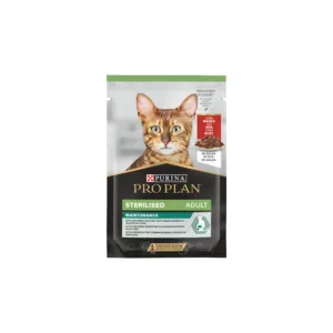 Purina Pro Plan Sterilised Biftekli Kısırlaştırılmış Kedi Yaş Maması 10x85 Gr (İndirimli Ürün - SKT 07.2026)
