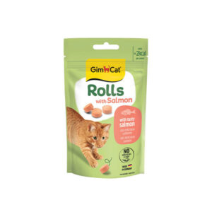 GimCat Rolls Somonlu Kedi Ödül Tableti 50 gr
