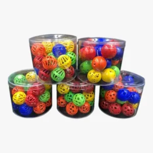 Çıngıraklı Renkli Avcı Kedi Oyun Topu 4 cm