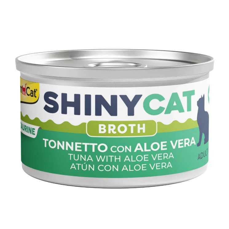 2269-GİMCAT Shinycat Sos İçinde Aloe Veralı Ton Balığı Kedi Konserve Maması 70 Gr