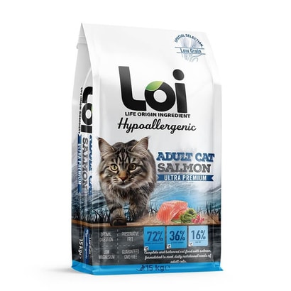 2278-Loi Somonlu Hypoallergenic Yetişkin Kedi Maması 15 Kg
