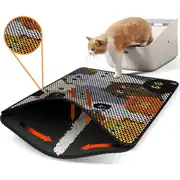 Setaş Desenli Elekli Çift Katmanlı Kedi Kumu Paspası